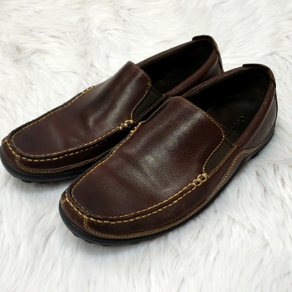 Cole Haan Brown Slip on Shoes 9.5